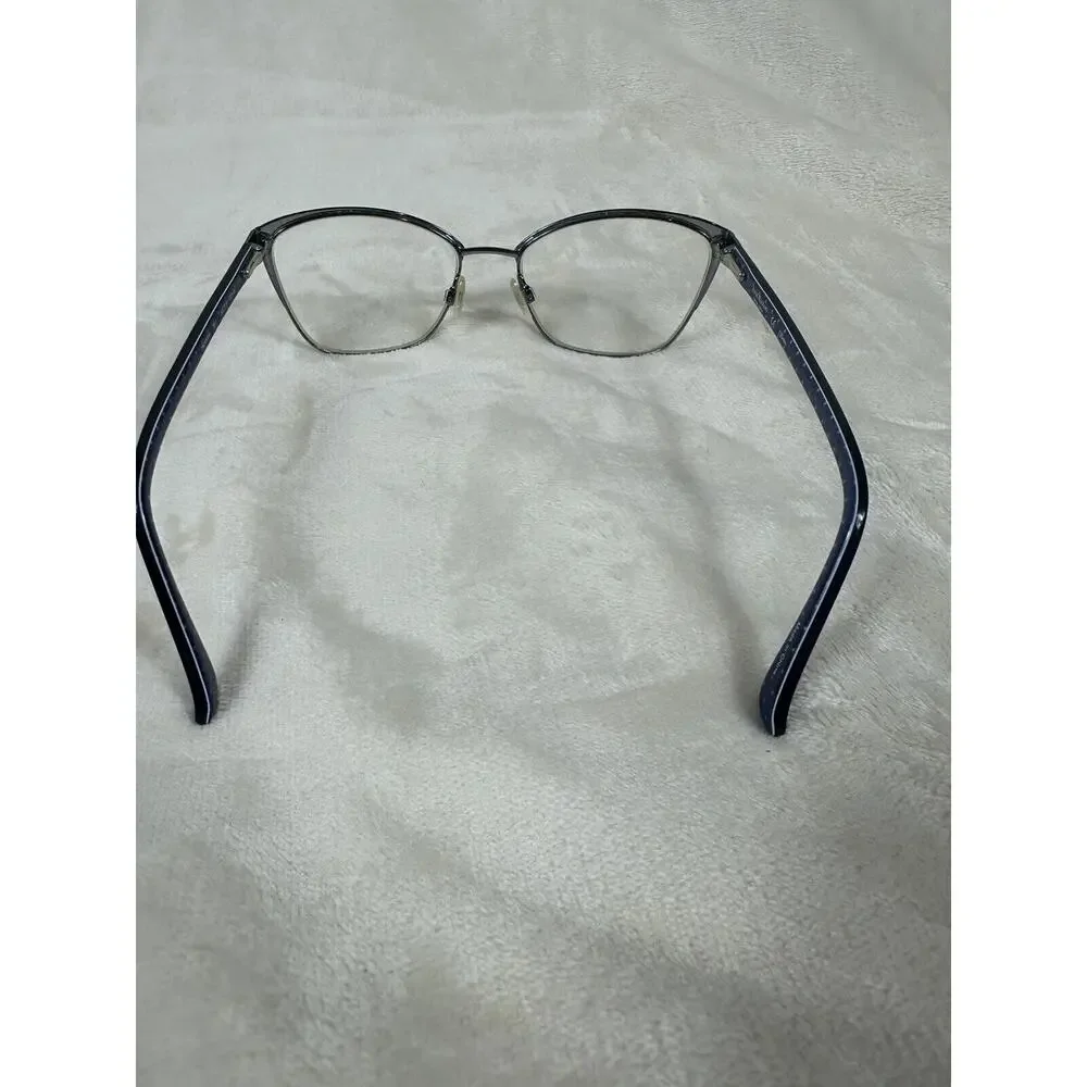Isaac Mizrahi IM30044 Navy Womens Cat Eye Full Rim Eyeglasses 52-16-135‎